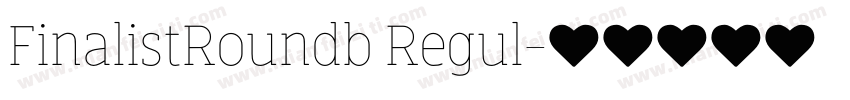 FinalistRoundb Regul字体转换